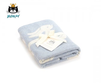 Jellycat 害羞邦尼兔纯棉毛巾毯 蓝色(76厘米*102厘米) Jellycat 害羞邦尼兔纯棉毛巾毯 蓝色(76厘米*102厘米)